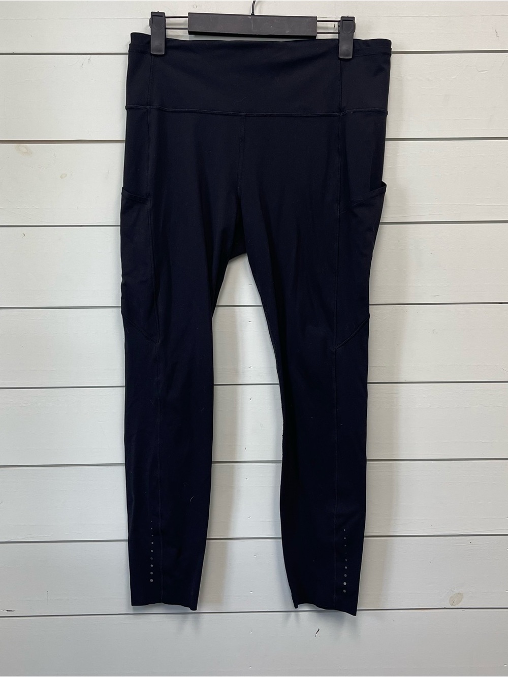 Lululemon fast and free 7/8 leggings black women's size 10